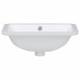 Lavabo de baño rectangular cerámica blanco 41,5x26x18,5 cm by , Sinks - Ref: Foro24-153724, Price: 44,48 €, Discount: %