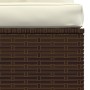 Sofá de jardín de 3 plazas con cojines ratán sintético marrón by , Garden sets - Ref: Foro24-317506, Price: 295,22 €, Discoun...