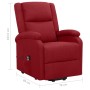 Sillón elevable tela rojo tinto by , Armchairs - Ref: Foro24-329702, Price: 388,17 €, Discount: %