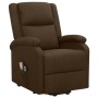 Silla de masaje elevable de tela marrón oscuro de , Sillones de masaje eléctricos - Ref: Foro24-329714, Precio: 409,49 €, Des...