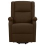Silla de masaje elevable de tela marrón oscuro de , Sillones de masaje eléctricos - Ref: Foro24-329714, Precio: 409,49 €, Des...