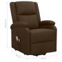 Silla de masaje elevable de tela marrón oscuro de , Sillones de masaje eléctricos - Ref: Foro24-329714, Precio: 409,49 €, Des...