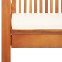 Silla de comedor para jardín con cojín madera maciza de acacia | Foro24.es | Tu tienda online para hogar, jardín y más Foro24.es