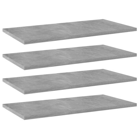 Estante estantería 4uds contrachapada gris hormigón 60x30x1,5cm by , Shelves - Ref: Foro24-805242, Price: 30,23 €, Discount: %