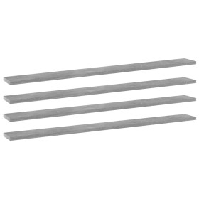 Estante para estantería 4 uds madera gris hormigón 100x10x1,5cm von , Regale - Ref: Foro24-805370, Preis: 31,68 €, Rabatt: %