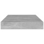 Estante para estantería 4 uds madera gris hormigón 100x10x1,5cm by , Shelves - Ref: Foro24-805370, Price: 31,68 €, Discount: %