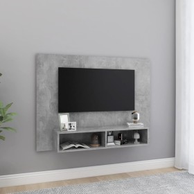Mueble de TV de pared contrachapado gris hormigón 120x23,5x90cm von , TV-Möbel - Ref: Foro24-808273, Preis: 89,48 €, Rabatt: %