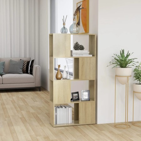 Librería separador contrachapada roble Sonoma 60x24x124,5 cm by , Bookcases and shelves - Ref: Foro24-809083, Price: 52,53 €,...