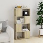 Librería separador contrachapada roble Sonoma 60x24x124,5 cm by , Bookcases and shelves - Ref: Foro24-809083, Price: 52,53 €,...