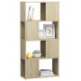 Librería separador contrachapada roble Sonoma 60x24x124,5 cm by , Bookcases and shelves - Ref: Foro24-809083, Price: 52,53 €,...