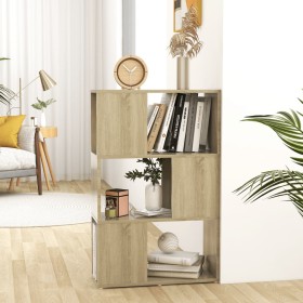 Librería separador madera contrachapada roble