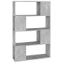 Librería separador contrachapada gris hormigón 80x24x124,5 cm | Foro24.es | Tu tienda online para hogar, jardín y más Foro24.es