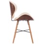 Sillas de comedor 2 uds cuero sintético y madera curvada crema | Foro24.es | Tu tienda online para hogar, jardín y más Foro24.es