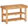 Estantería de zapatos de madera maciza de acacia 70x32x46 cm by , Shoe racks and shoe organizers - Ref: Foro24-45930, Price: ...
