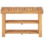 Estantería de zapatos de madera maciza de acacia 70x32x46 cm by , Shoe racks and shoe organizers - Ref: Foro24-45930, Price: ...