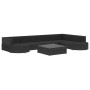 Set muebles de jardín y cojines 8 piezas ratán sintético negro by , Garden sets - Ref: Foro24-46751, Price: 747,78 €, Discoun...