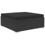 Set muebles de jardín y cojines 8 piezas ratán sintético negro by , Garden sets - Ref: Foro24-46751, Price: 747,78 €, Discoun...