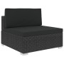 Set muebles de jardín y cojines 8 piezas ratán sintético negro by , Garden sets - Ref: Foro24-46751, Price: 747,78 €, Discoun...