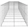 Hundezwinger aus verzinktem Stahl für den Außenbereich 24,2 m² (24,2 m²) von vidaXL, Hundehütten und Zäune - Ref: Foro24-3082...