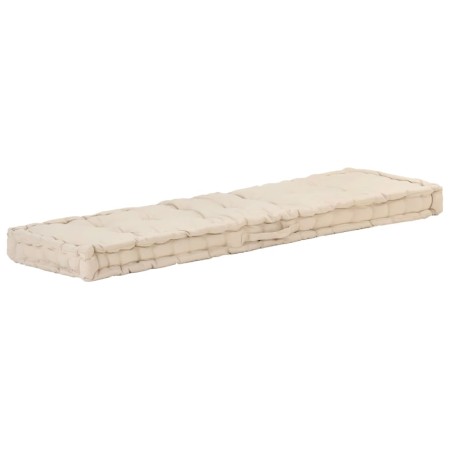 Cojín para palés algodón beige 120x40x7 cm von , Kissen für Stühle und Sofas - Ref: Foro24-48679, Preis: 53,95 €, Rabatt: %