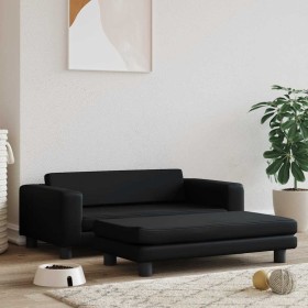 Cama de perros con extensión cuero sintético negro 100x50x30 cm von , Betten für Hunde - Ref: Foro24-172026, Preis: 127,13 €,...