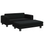 Cama de perros con extensión cuero sintético negro 100x50x30 cm by , Beds for dogs - Ref: Foro24-172026, Price: 127,17 €, Dis...