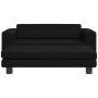 Cama de perros con extensión cuero sintético negro 100x50x30 cm by , Beds for dogs - Ref: Foro24-172026, Price: 127,17 €, Dis...