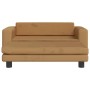 Cama para perros con extensión terciopelo marrón 100x50x30 cm | Foro24.es | Tu tienda online para hogar, jardín y más Foro24.es