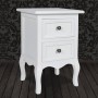 Mesita de noche con 2 cajones MDF blanca von , Nachttische - Ref: Foro24-60637, Preis: 94,62 €, Rabatt: %