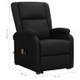 Sillón elevable cuero sintético negro de , Sillones - Ref: Foro24-329685, Precio: 325,01 €, Descuento: -5%%