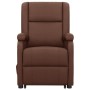 Sillón elevable cuero sintético marrón by , Armchairs - Ref: Foro24-329687, Price: 325,16 €, Discount: %
