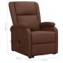 Sillón elevable cuero sintético marrón by , Armchairs - Ref: Foro24-329687, Price: 325,16 €, Discount: %