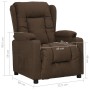 Sillón reclinable de tela marrón by , Armchairs - Ref: Foro24-339052, Price: 214,00 €, Discount: %