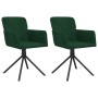 Sillas de comedor giratorias 2 unidades terciopelo verde oscuro | Foro24.es | Tu tienda online para hogar, jardín y más Foro24.es