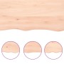 Estante de pared madera maciza roble sin tratar 120x40x(2-4) cm by , Shelves and shelves - Ref: Foro24-363574, Price: 51,44 €...