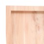 Estante de pared madera maciza roble sin tratar 120x40x(2-4) cm by , Shelves and shelves - Ref: Foro24-363574, Price: 51,44 €...