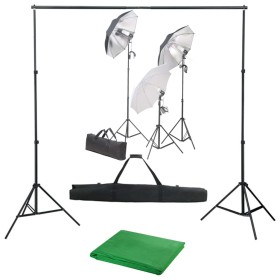 Kit de estudio fotográfico con set de luces y