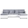 Sofá cama extraíble de 4 plazas cuero sintético blanco by , Sofas - Ref: Foro24-287214, Price: 980,54 €, Discount: %