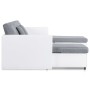 Sofá cama extraíble de 4 plazas cuero sintético blanco by , Sofas - Ref: Foro24-287214, Price: 980,54 €, Discount: %