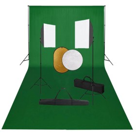Kit de estudio fotográfico con luces softbox, fondo y reflector von , Blitze und Studiobeleuchtung - Ref: Foro24-3067057, Pre...
