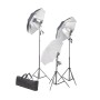 Kit estudio fotográfico lámparas, sombrillas, fondo y reflector by , Flashes and studio lighting - Ref: Foro24-3067095, Price...
