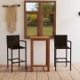 Conjunto de bar para jardín 3 piezas marrón by , Garden sets - Ref: Foro24-3067984, Price: 270,82 €, Discount: %