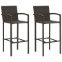Conjunto de bar para jardín 3 piezas marrón de , Conjuntos de jardín - Ref: Foro24-3067984, Precio: 269,70 €