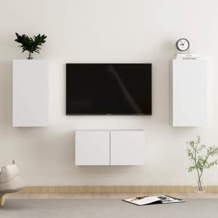 Set de muebles de salón TV 3 piezas madera de ingeniería blanco von , TV-Möbel - Ref: Foro24-3078657, Preis: 98,97 €, Rabatt: %