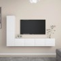 Set de muebles de salón TV 4 piezas madera de ingeniería blanco von , TV-Möbel - Ref: Foro24-3078674, Preis: 162,38 €, Rabatt: %