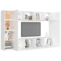 Set de muebles de salón TV 8 piezas madera de ingeniería blanco von , TV-Möbel - Ref: Foro24-3078669, Preis: 303,17 €, Rabatt: %