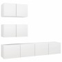 Set de muebles de salón TV 4 piezas madera de ingeniería blanco von , TV-Möbel - Ref: Foro24-3078710, Preis: 158,78 €, Rabatt: %