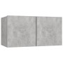 Set muebles de salón TV 6 pzas madera ingeniería gris hormigón von , TV-Möbel - Ref: Foro24-3079099, Preis: 178,49 €, Rabatt: %