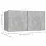 Set muebles de salón TV 6 pzas madera ingeniería gris hormigón von , TV-Möbel - Ref: Foro24-3079099, Preis: 178,49 €, Rabatt: %