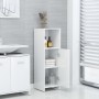 Armario de baño madera contrachapada blanco brillo 30x30x95 cm de , Muebles de baño - Ref: Foro24-802594, Precio: 65,73 €, De...
